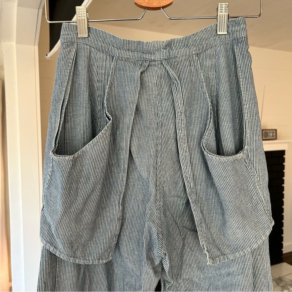 Eckhaus Latta Blue Pinstripe Inside Out Pants - Picture 2 of 6